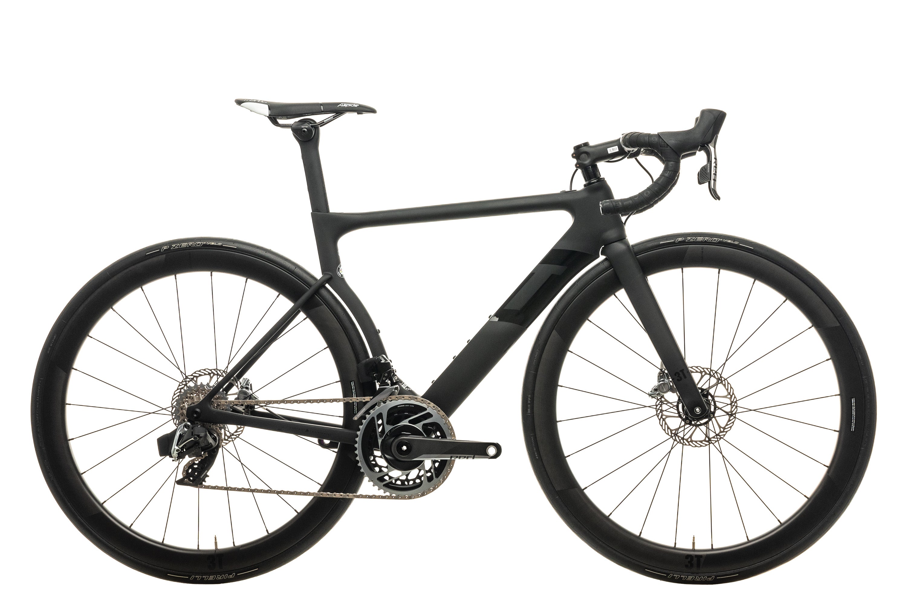 3T Strada Due Team Stealth Red AXS eTap Road Bike - 2020, Small