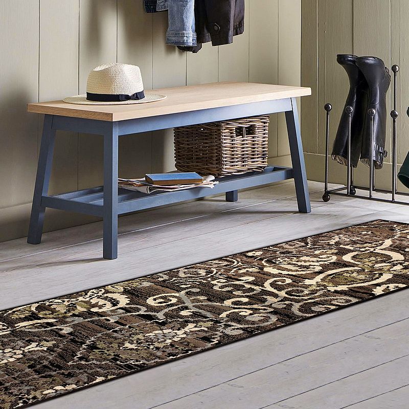 SUPERIOR Caldwell Modern Floral Damask Indoor Area Rug