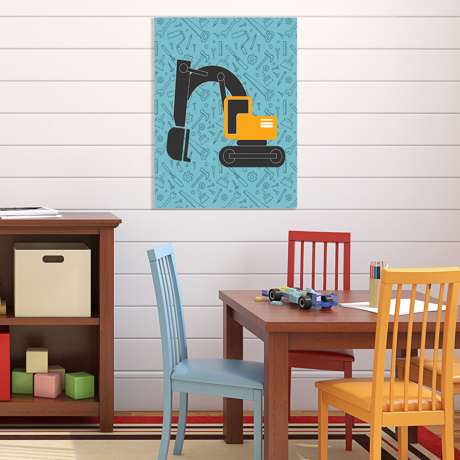 Courtside Market Bulldozer Canvas Art Wall Decor