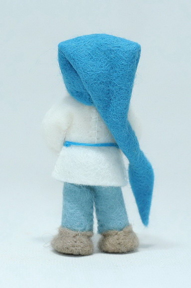 Eco Flower FairiesCave Gnome (bendable felt doll) ...