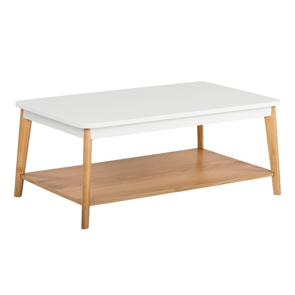 Universal Expert Remus Coffee Table， Modern Oak and White