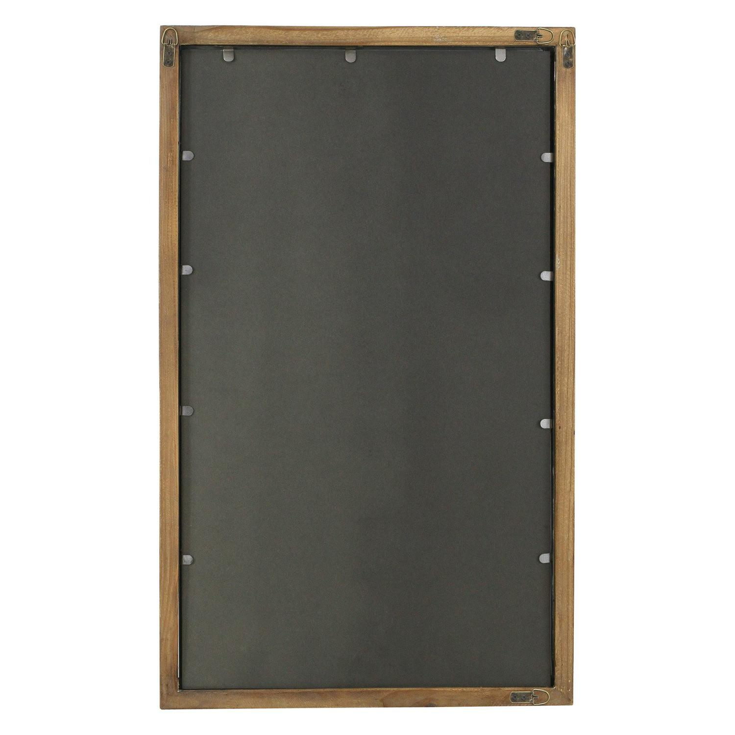 Marlon Rustic Wood Wall Mirror