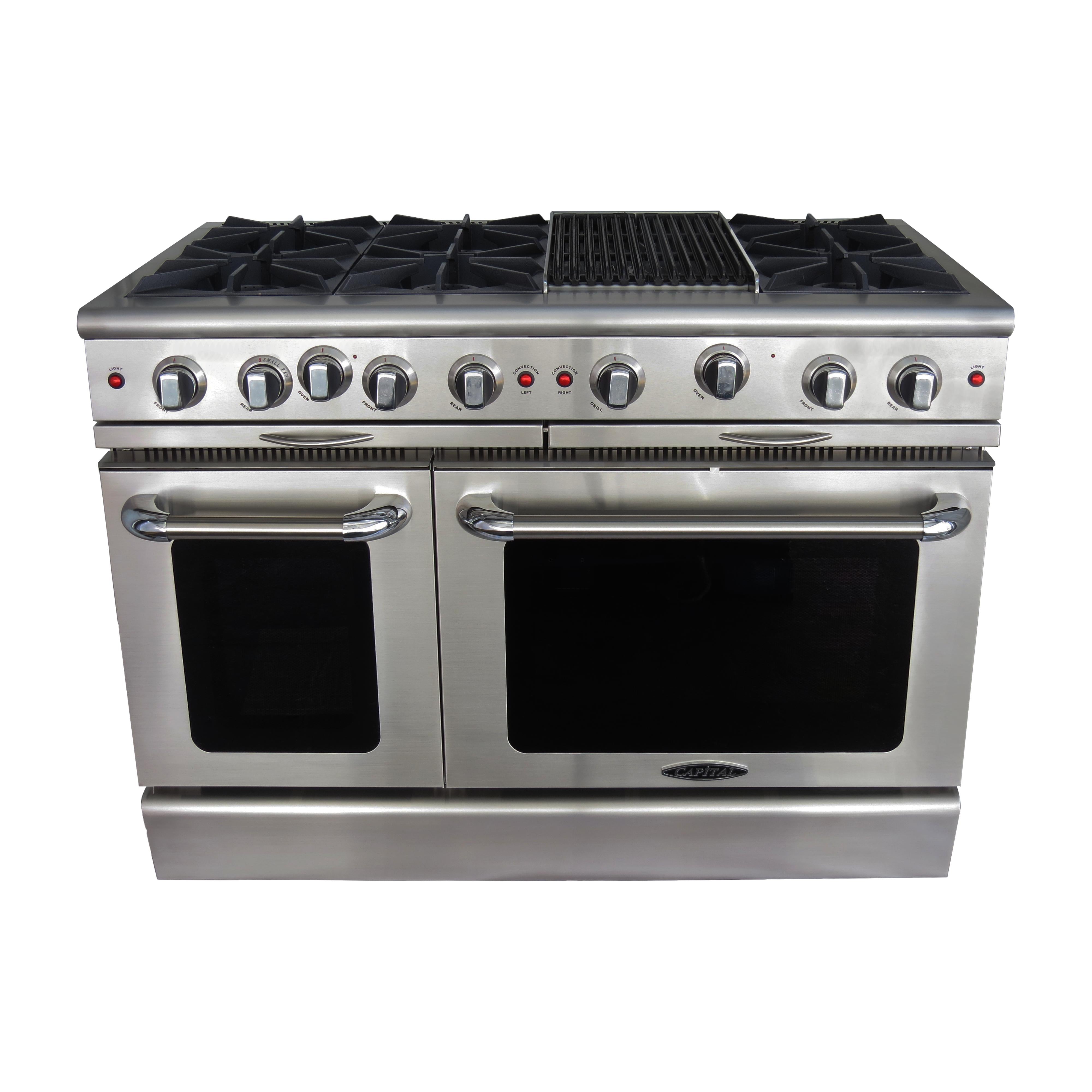 Capital 48-inch Freestanding Gas Range MCOR486B-N