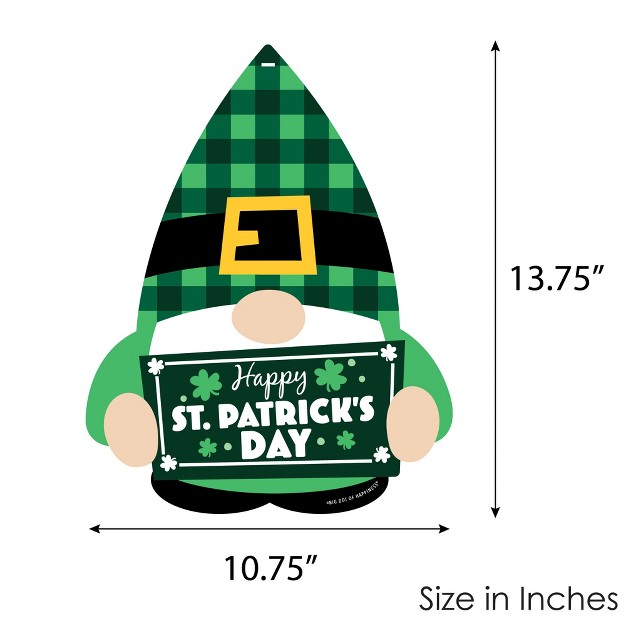 Big Dot Of Happiness Irish Gnomes Hanging Porch St Patrick s Day Party Outdoor Decorations Front Door Decor 1 Piece Sign