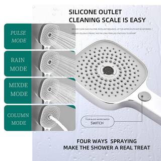 ELLOALLO 2-Handle 3-Spray Tub and Shower Faucet Handheld Shower Combo Set with 8 in. Rain Shower Head in Chrome (Valve Included) ES-GY-P200