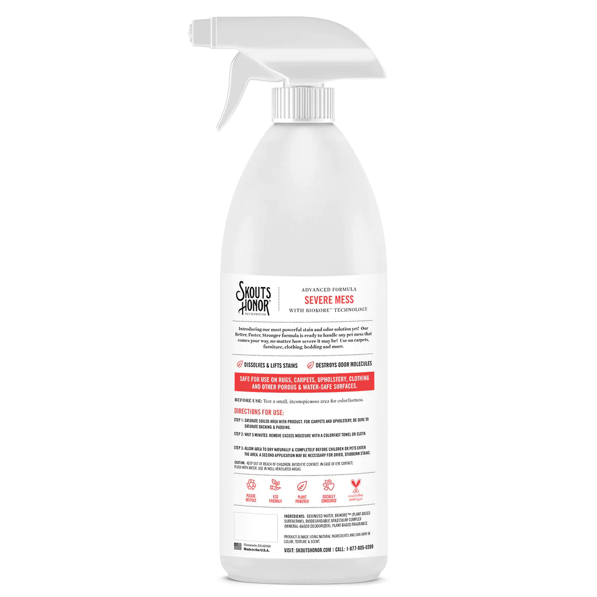 Skout Honor Stain and Odor Severe Mess Advanced Formula Dog 35oz;