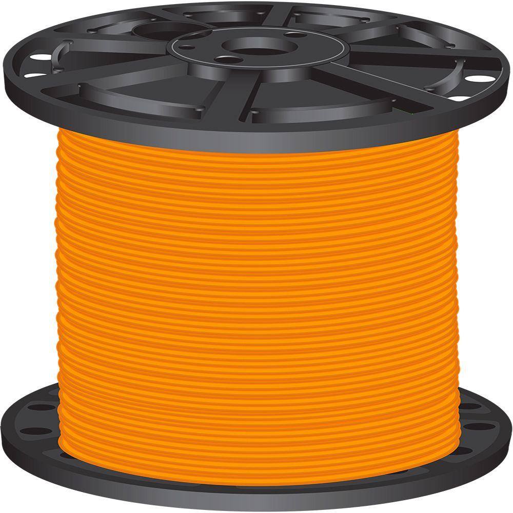 Southwire 2500 ft. 6 Orange Stranded CU SIMpull THHN Wire 26067909