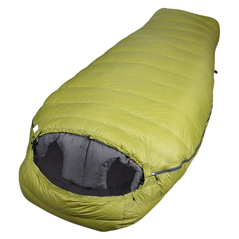 nature hike sleeping bag goose down filling outdoor camping sleeping bag