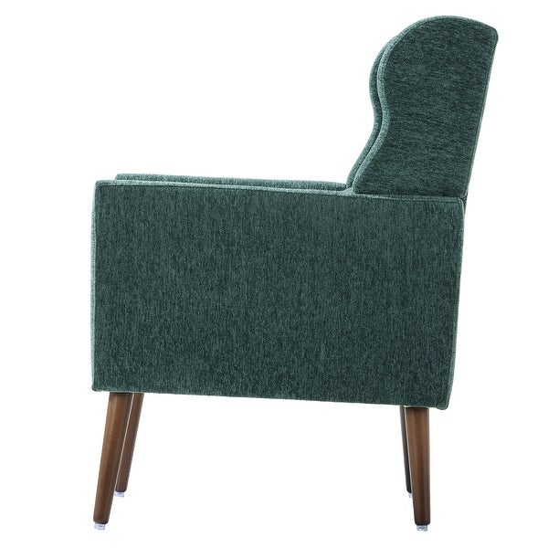 Modern Accent Chair Upholstered Foam Filled Living Room Chairs Comfy Reading Chair with Chenille Fabric Lounge for Living Room