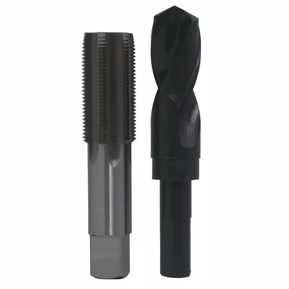 Drill America 7/8 in. and#8211; 14 High Speed Steel Tap and 13/16 in. x 1/2 in. Shank Drill Bit Set (2-Piece) and#8211; XDC Depot