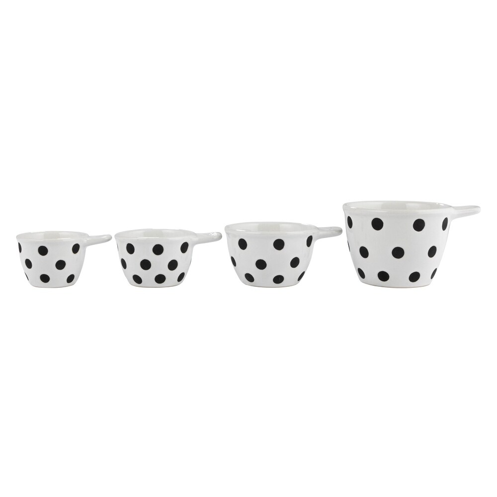 Ceramic Measuring Cups with Polka Dots   4.6\