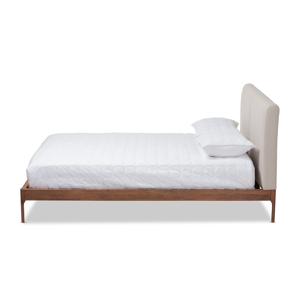 Mid Century Platform Bed by Baxton Studio