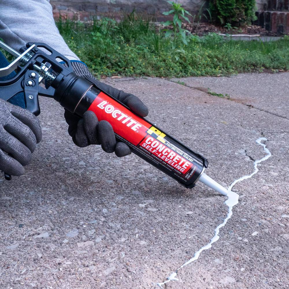 LOCTITE PL 28 oz. Gray Self-Leveling Concrete Sealant 1618172