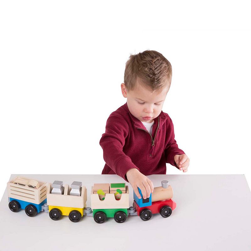 Melissa and Doug Wooden Farm Train Playset