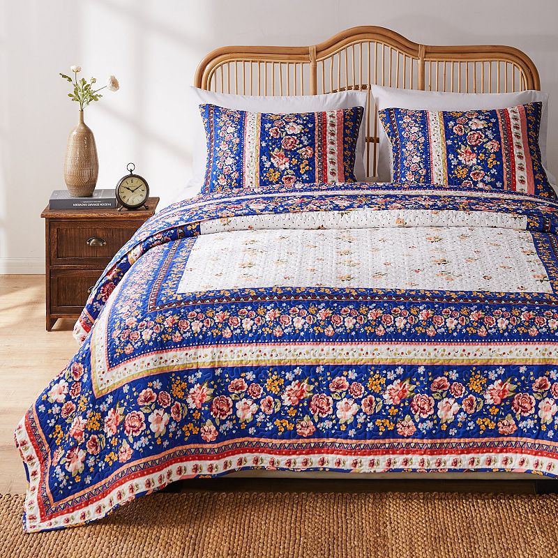 Greenland Home Fashions Marsha Quilt Set with Shams