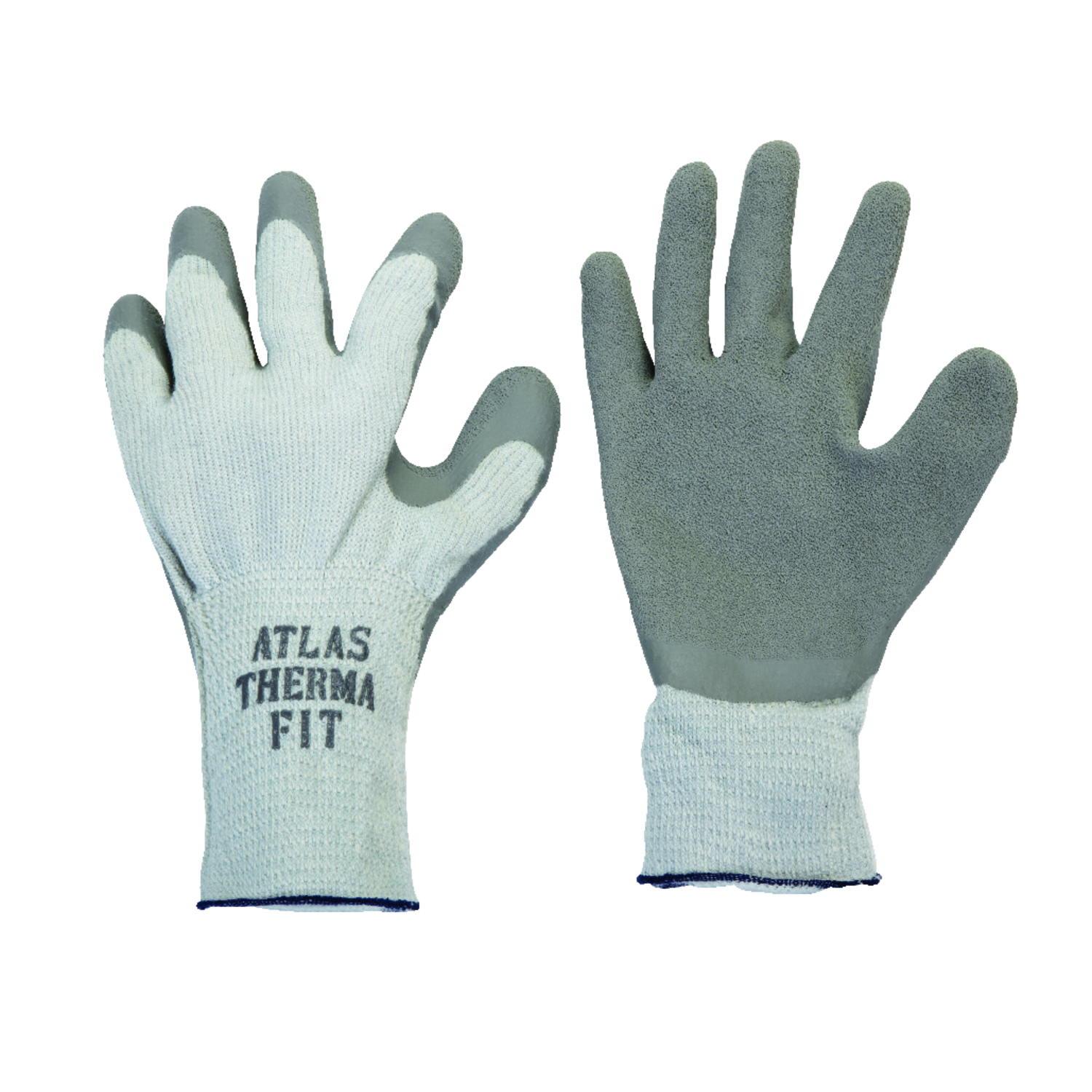 Atlas Therma Fit Unisex Indoor/Outdoor Cold Weather Work Gloves Gray M 1 pair