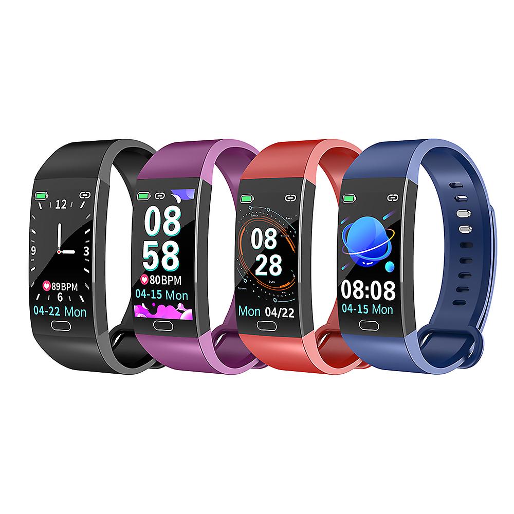 Rd11 Smart Bracelet 1.14 Inch Sports Bracelet With Heart Rate Blood Pressure Blood Oxygen Monitoring Ip67 Waterproof Red Blue 1m