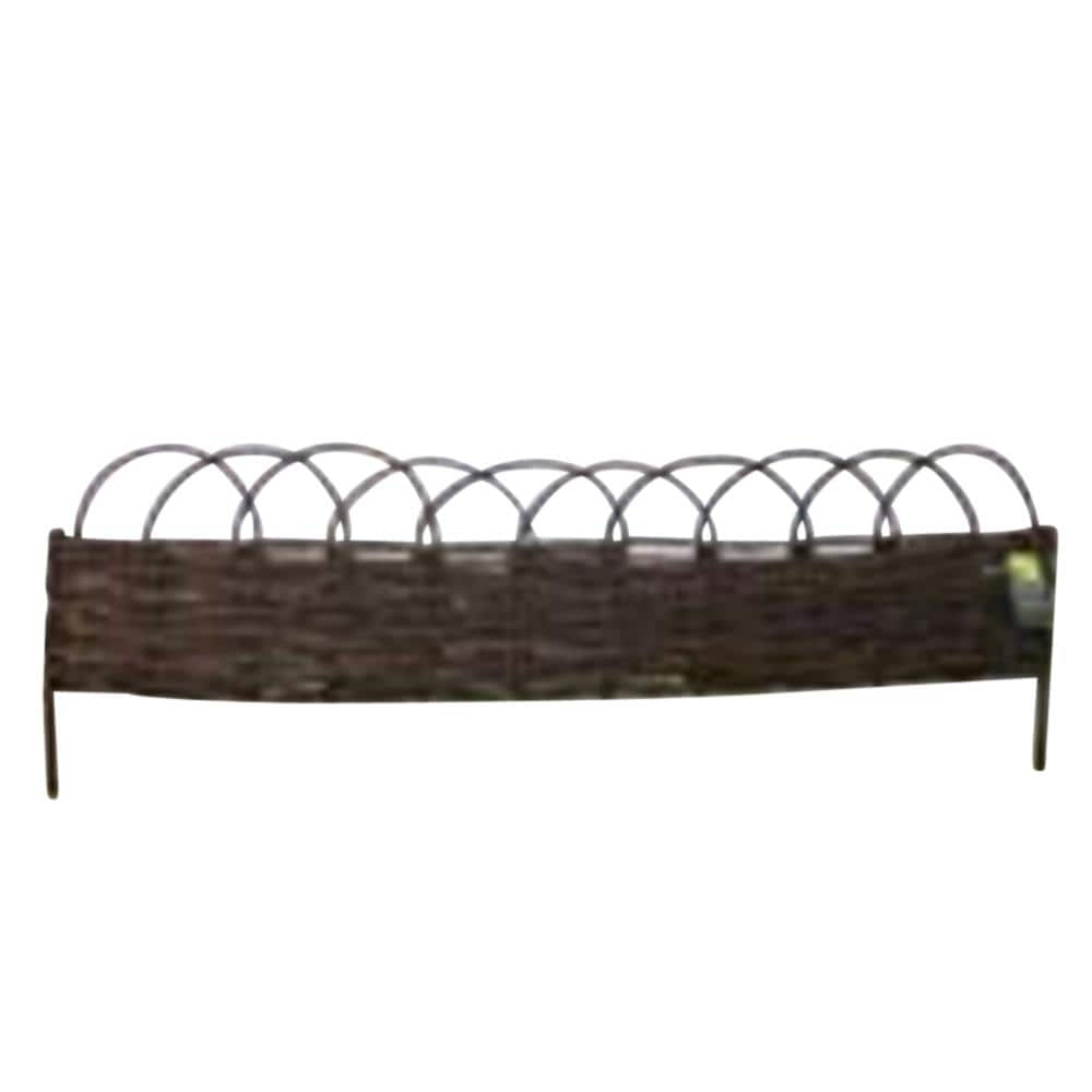 MGP 48 in. W x 96 in. L x 12 in. H Brown Woven Willow Arch Top Raised Garden Bed Kit WRB-48R