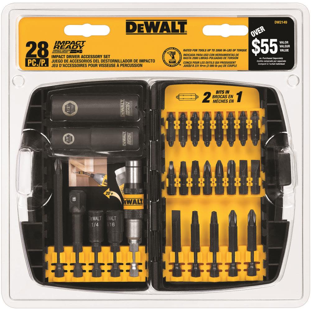 DEWALT 28 Pc Impact Driver Accessory Set (DW2149) ;