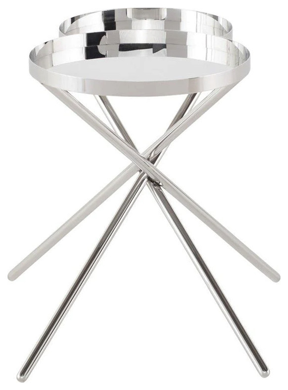 Elaine Silver Side Table   Contemporary   Side Tables And End Tables   by V.S.D Furniture  Houzz