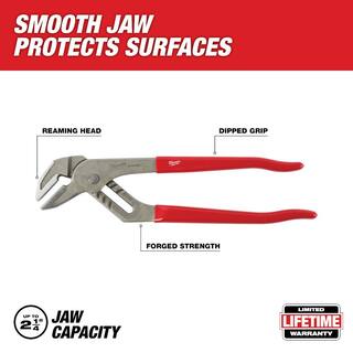 MW 12 in. Dipped Grip Smooth Jaw Pliers 48-22-6552