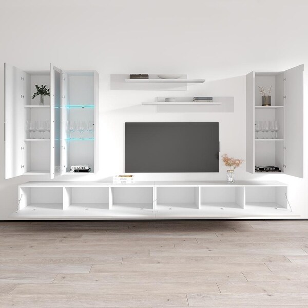 Fly EF4 30TV Wall Mounted Floating Modern Entertainment Center