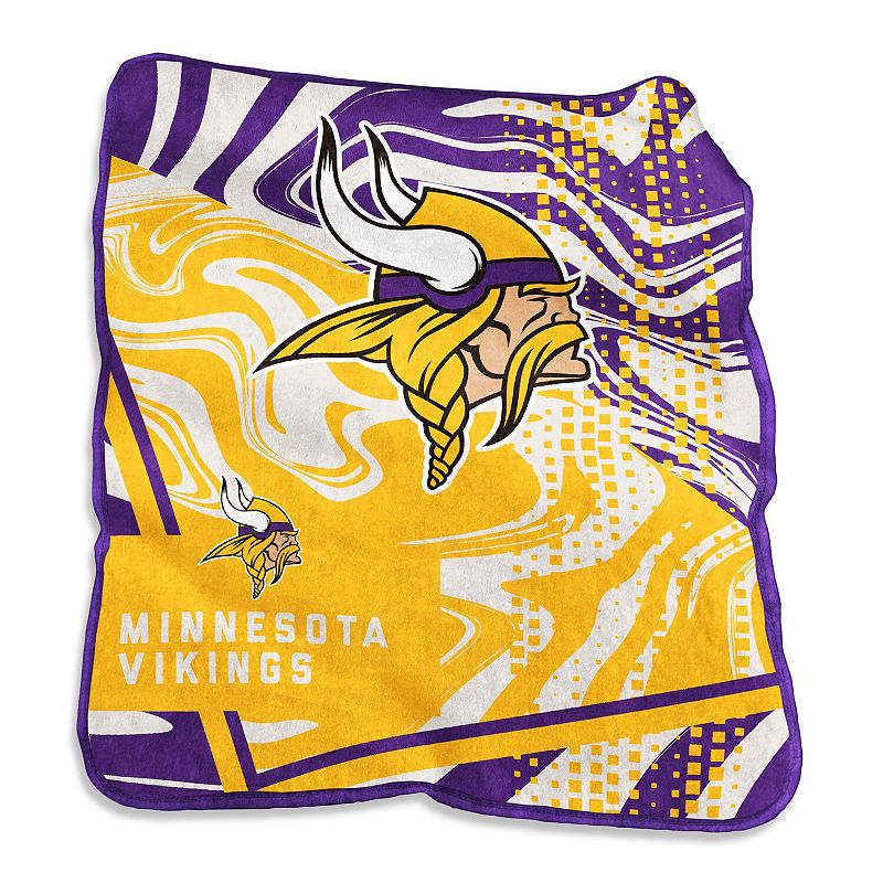 Minnesota Vikings 50 x 60 Swirl Raschel Throw Blanket