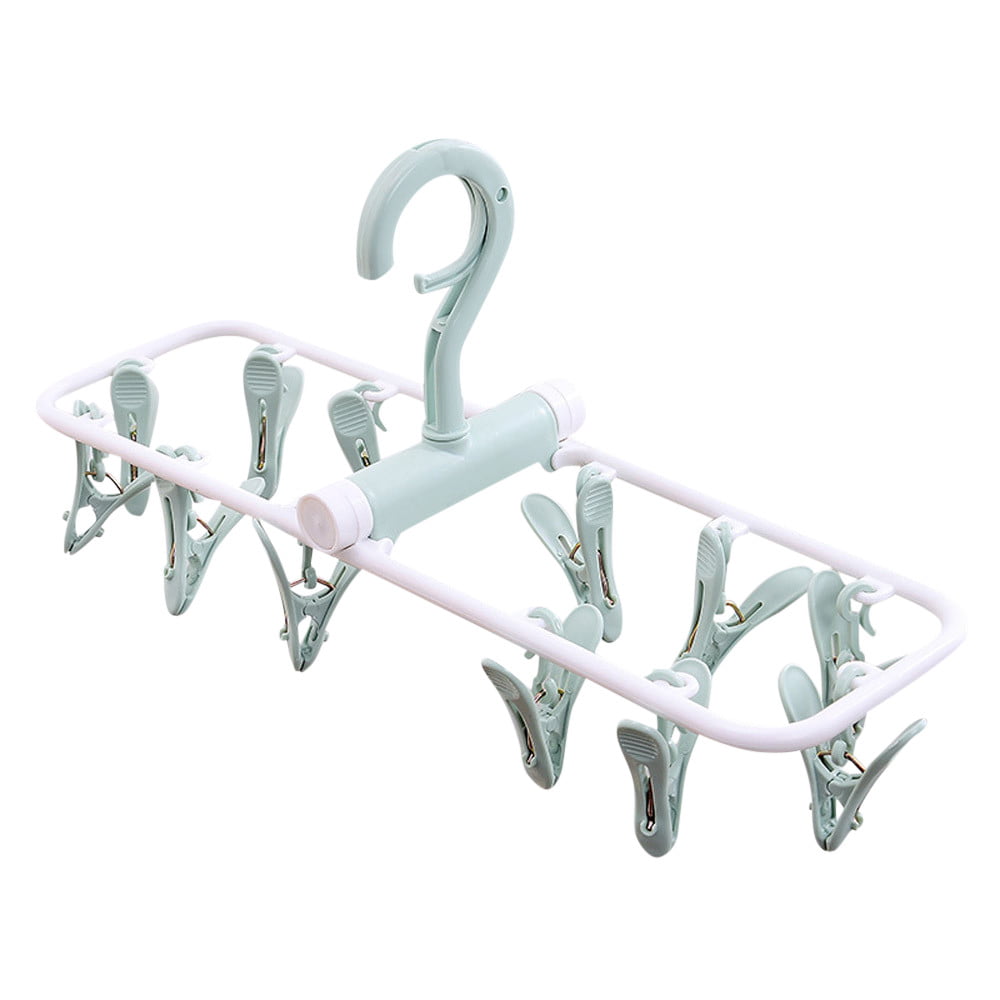 ViLaViDe Clip 12 Clip Folding Drying Rack Underwear Socks Clip Multi-functional Clothes Rack Rack