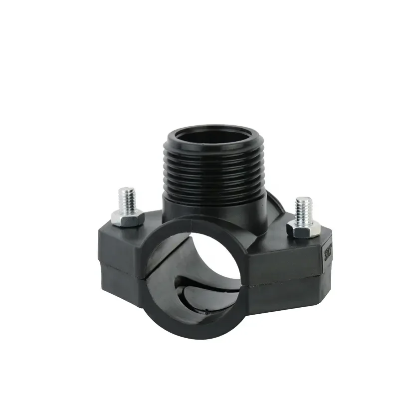 pipe fitting water supply Irrigation clamp saddle male saddle Plastic PVC PP HDPE Clamp Saddle