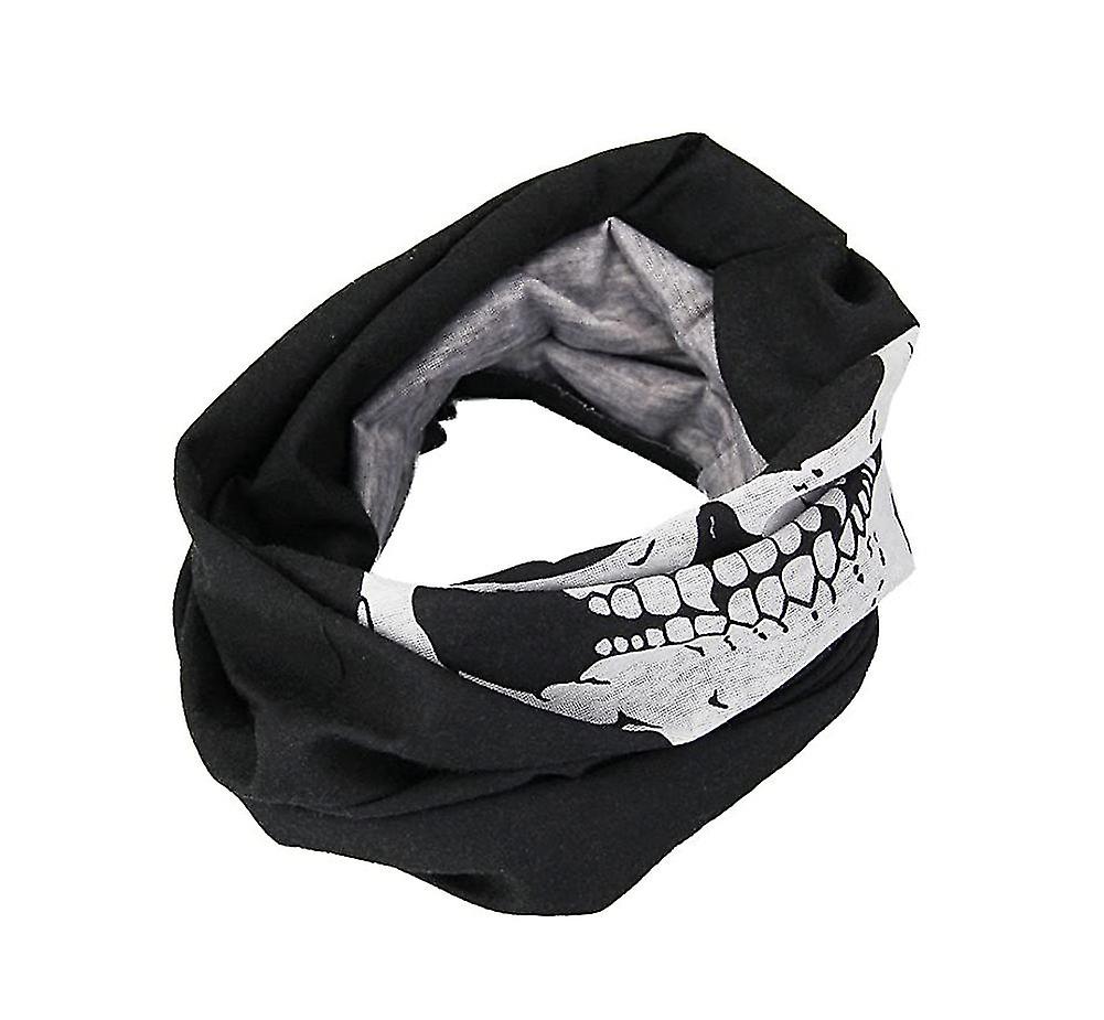 3 Pack Motorcycle Skull Mask For Motorcycle Bike Ski Black