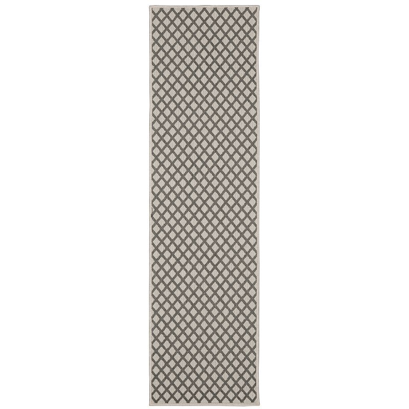 StyleHaven Trevor Corner Detail Bordered Indoor Outdoor Rug