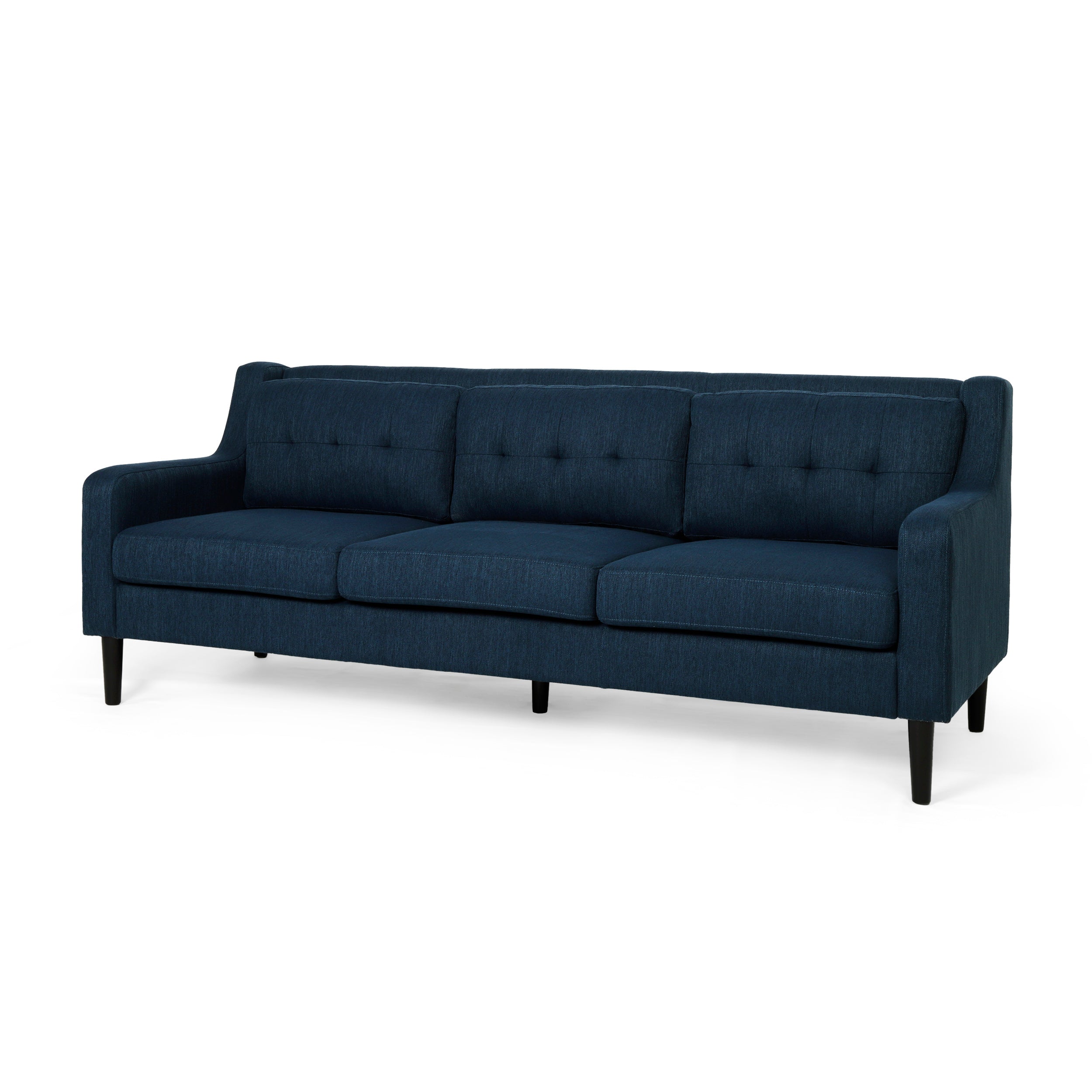 Daelynn Tufted Fabric 3 Seater Sofa