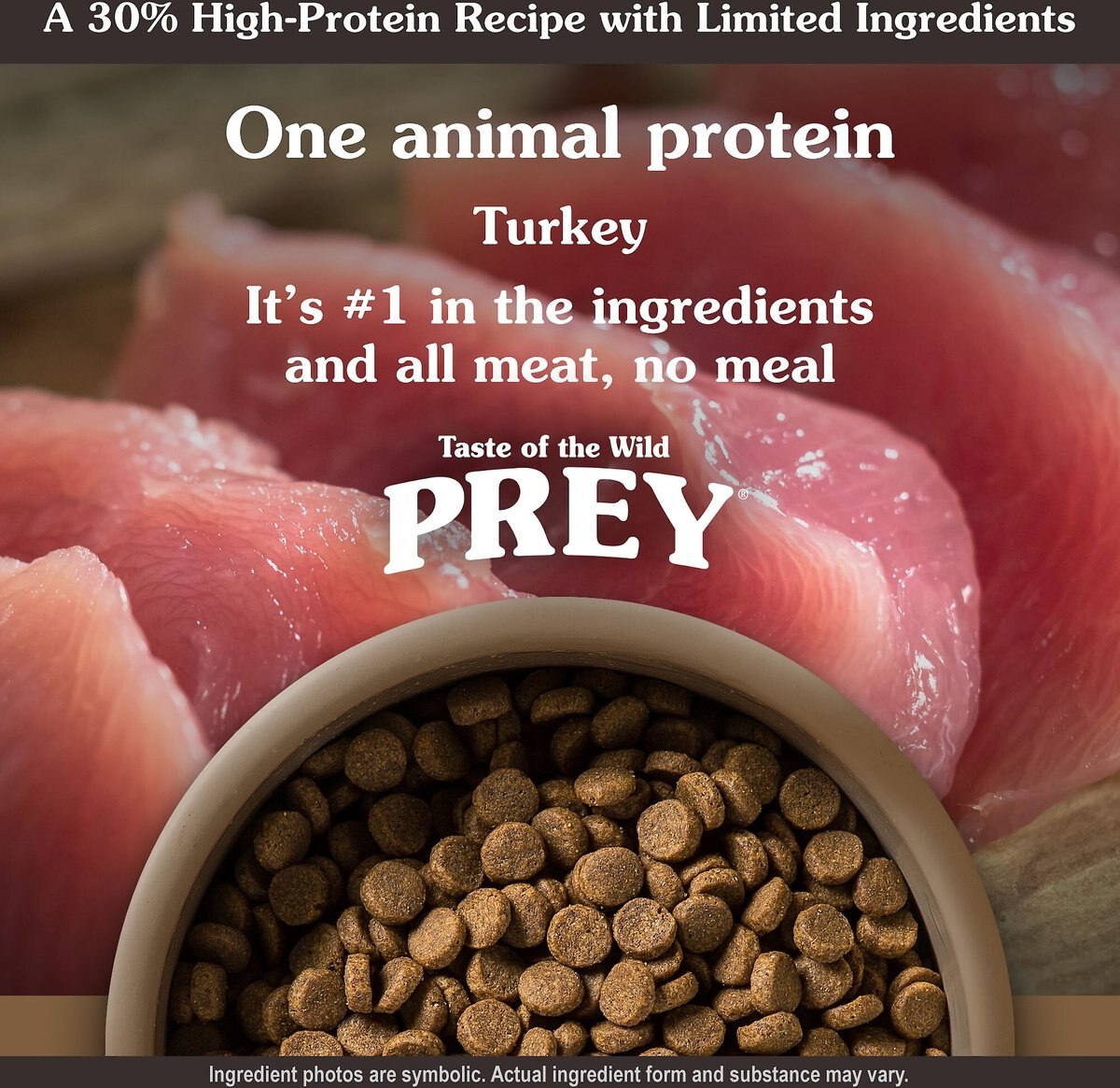 Taste of the Wild PREY Turkey Formula Limited Ingredient Recipe Dry Dog Food