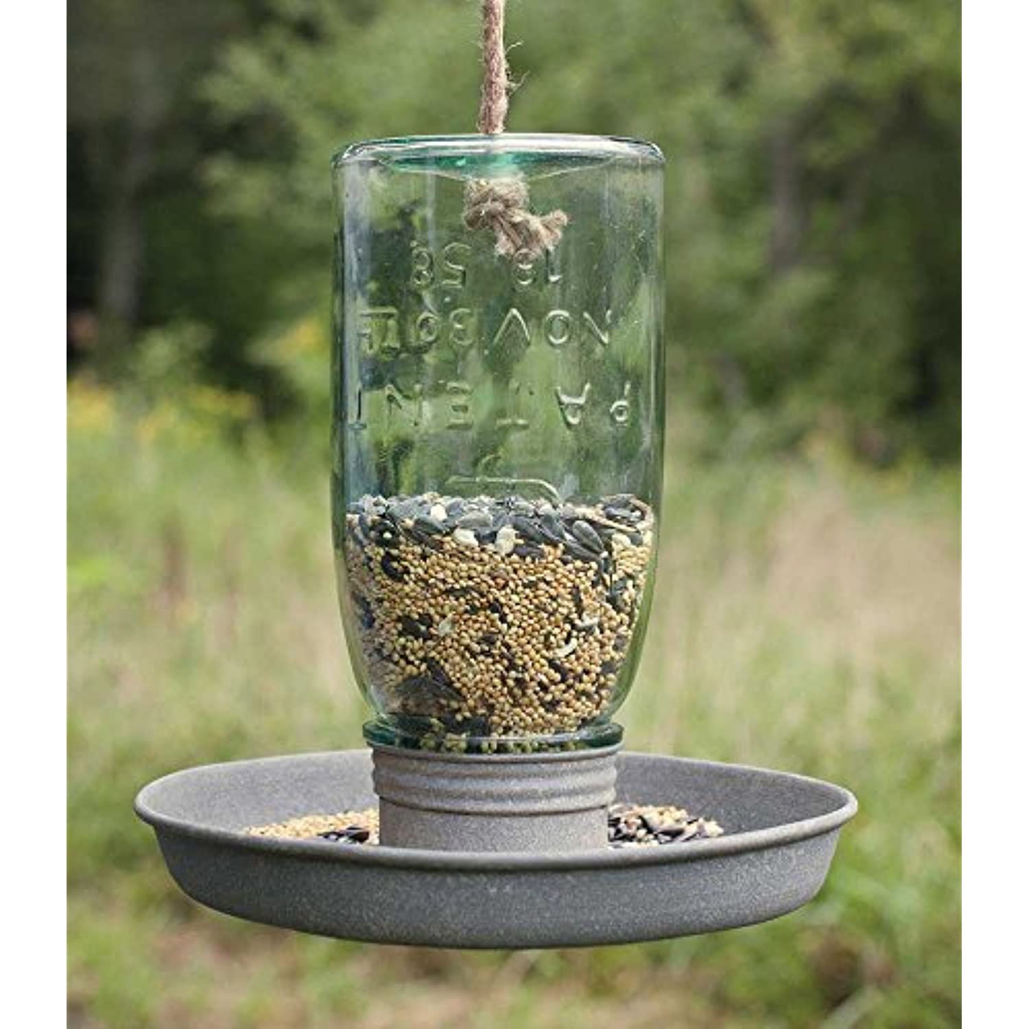 CTW Home 811277T Hanging Mason Jar Birdfeeder