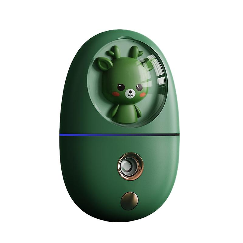 Cold Spray Water Meter Usb Charging Nano Spray Mini Facial Moisturizing Beauty Humidifier Green