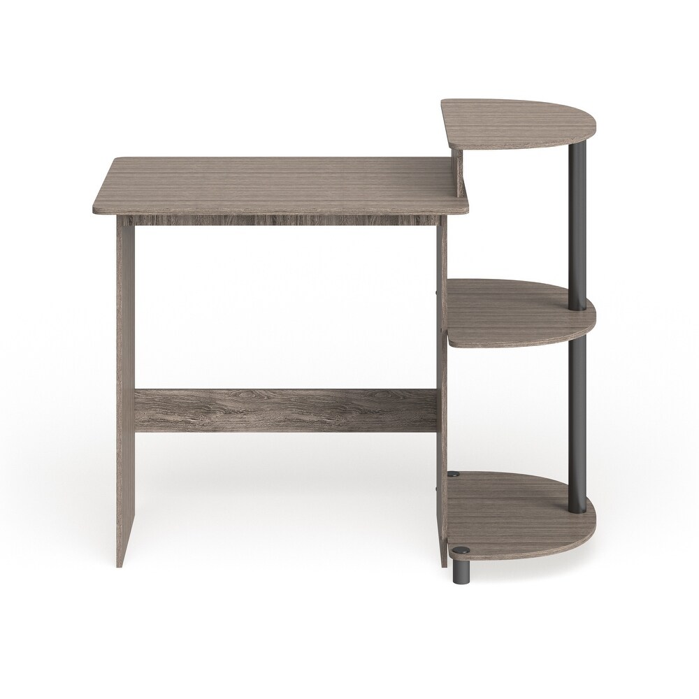 Porch   Den Baruch Compact Modern Wood Computer Desk with Shelves