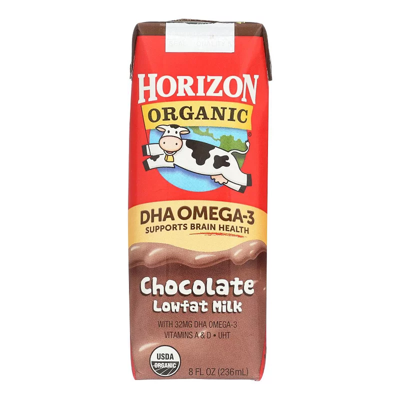 Horizon Organic Dairy - Milk Chocolate 1% Dha Asep - 1 Each-12/8 OZ