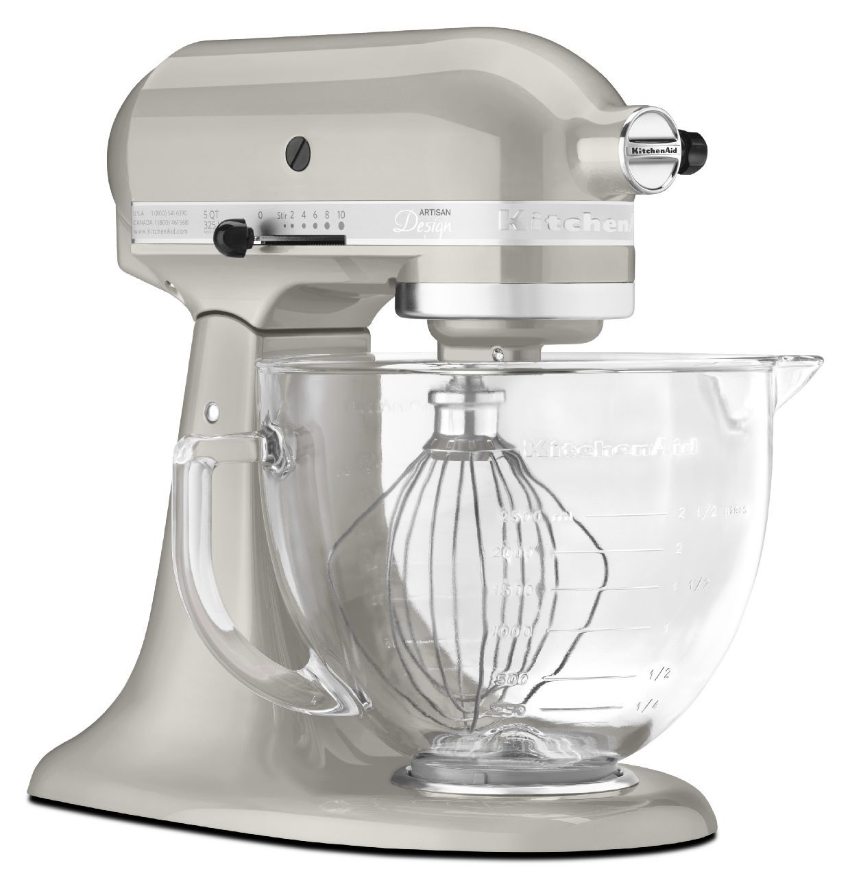 KitchenAid Artisan 5 Qt. Sugar Pearl Silver Stand Mixer