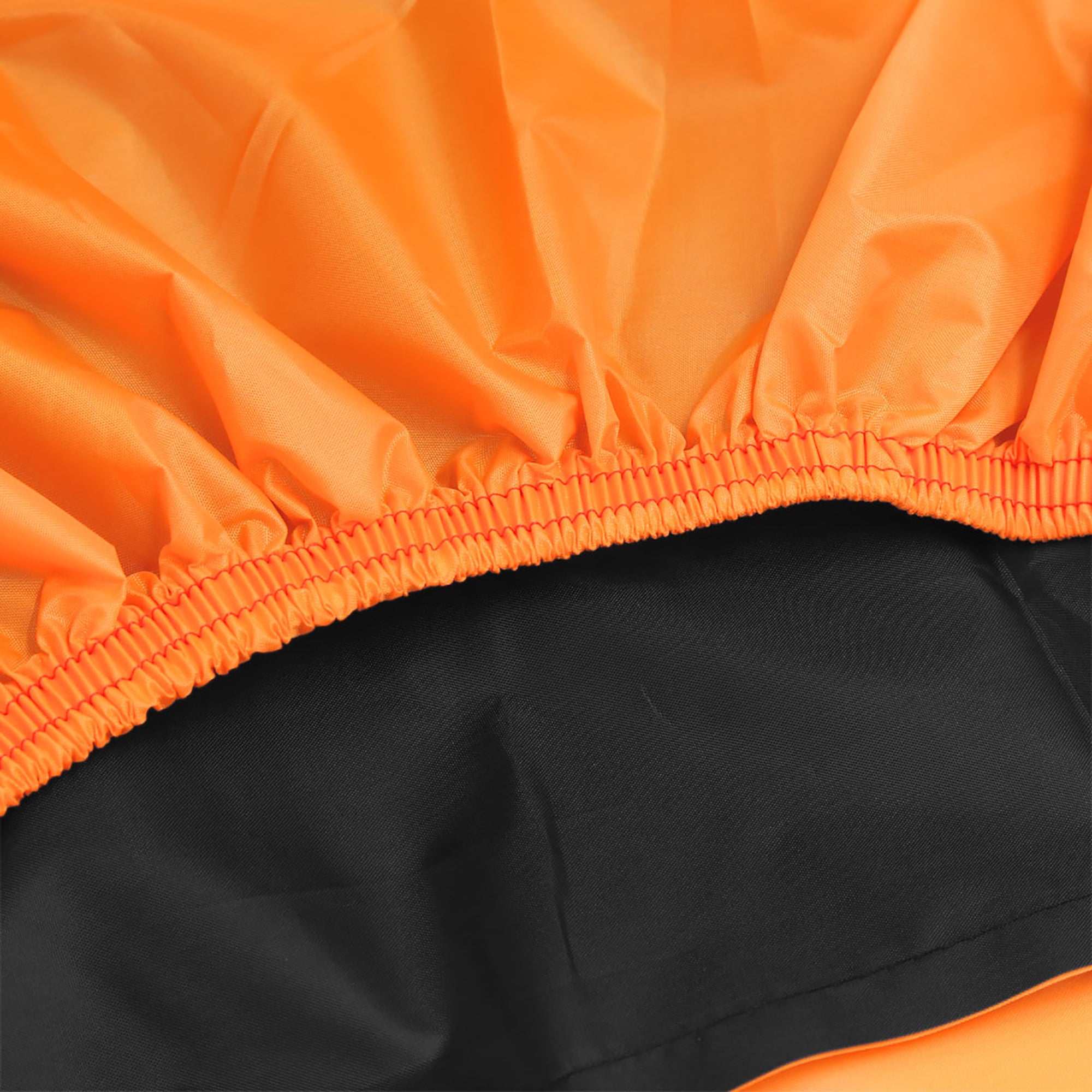 180T Polyester Taffeta Outdoor Waterproof Motorcycle Cover Protector L BlackOrange