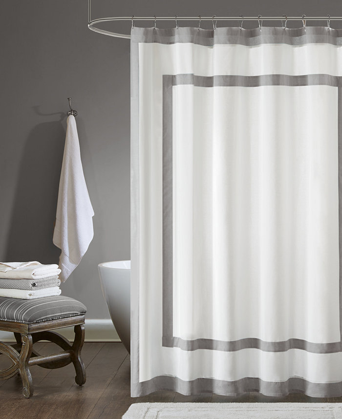 Madison Park CLOSEOUT! Greyson Cotton Shower Curtain 72 x  72