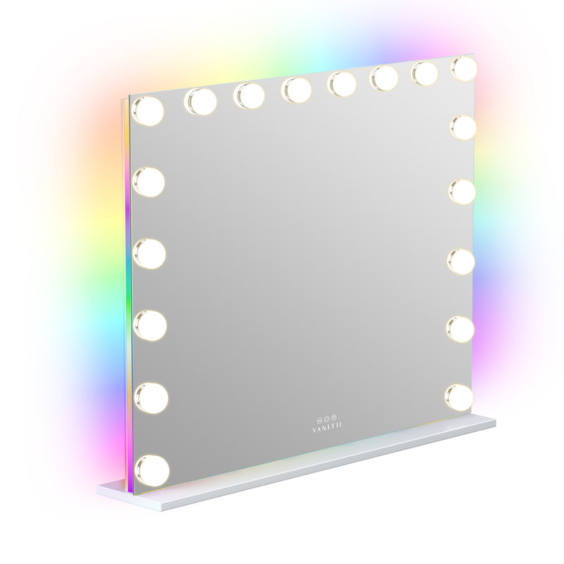 Mary Hollywood Glow Vanity Mirror with RGB - 18 Dimmable LED Bulbs  VNT-8058-JMRGB