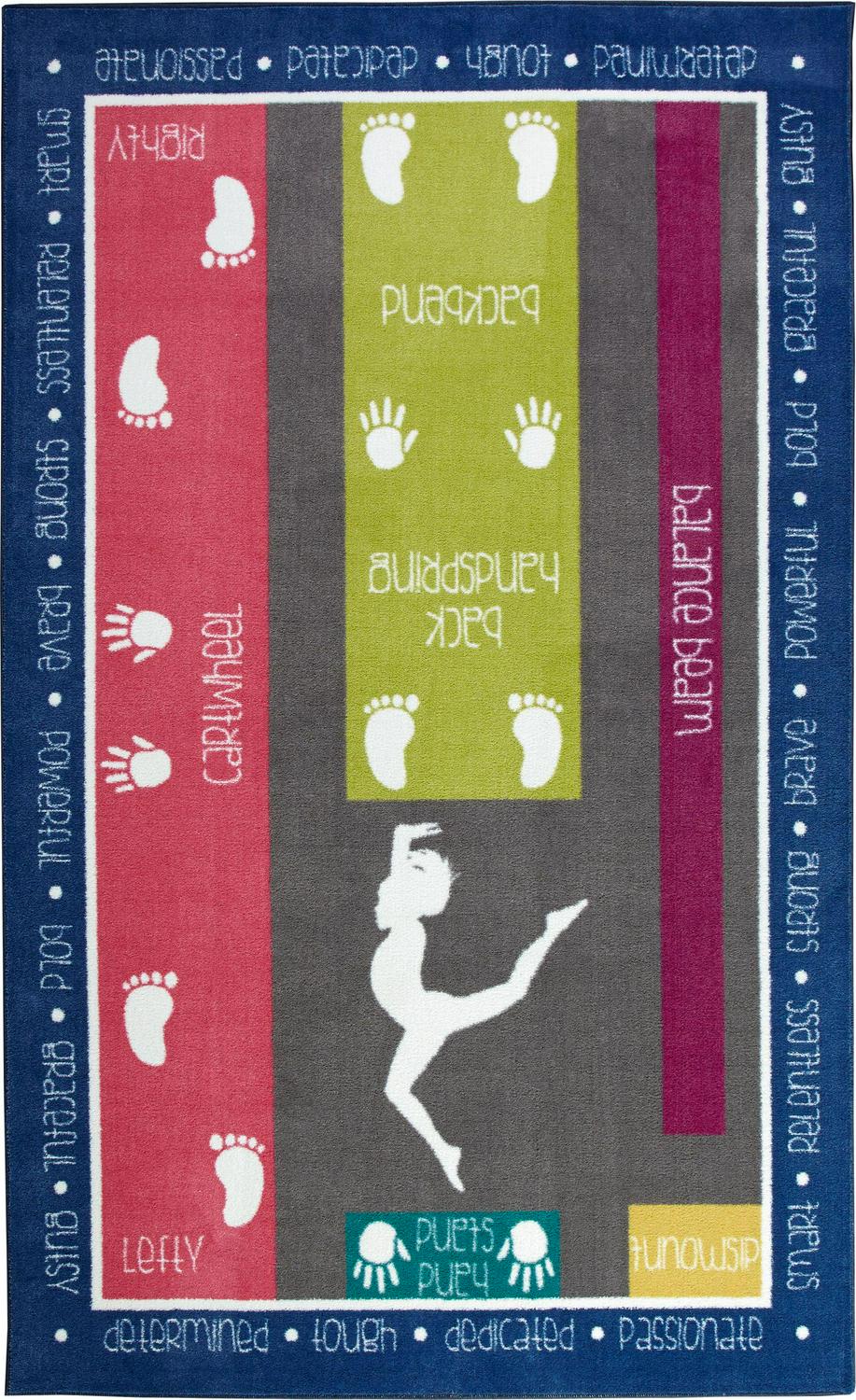 Mohawk Home Kids Interactive Gymnastics Fun Area Rug