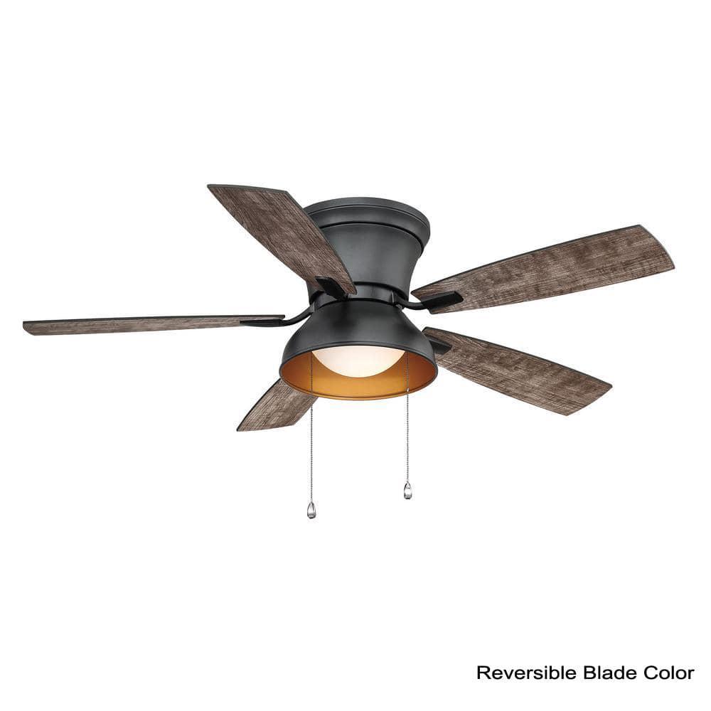 Home Decorators Collection Banneret 52 in LED Natural Iron Ceiling Fan with Light