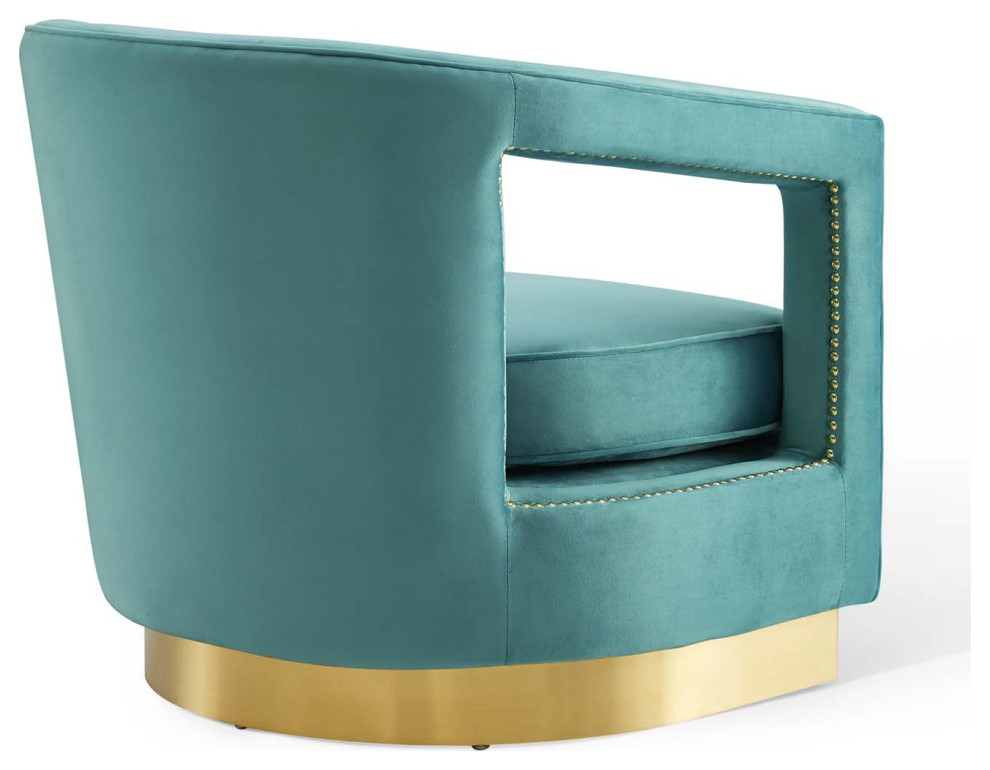 Frolick Performance Velvet Armchair by Modway   Contemporary   Armchairs And Accent Chairs   by Modern Furniture LLC  Houzz