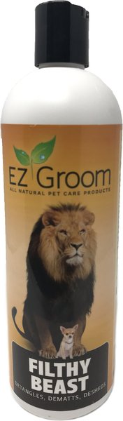 EZ Groom Filthy Beast Pet Lover's Edition Dog and Cat Shampoo， 16-oz bottle