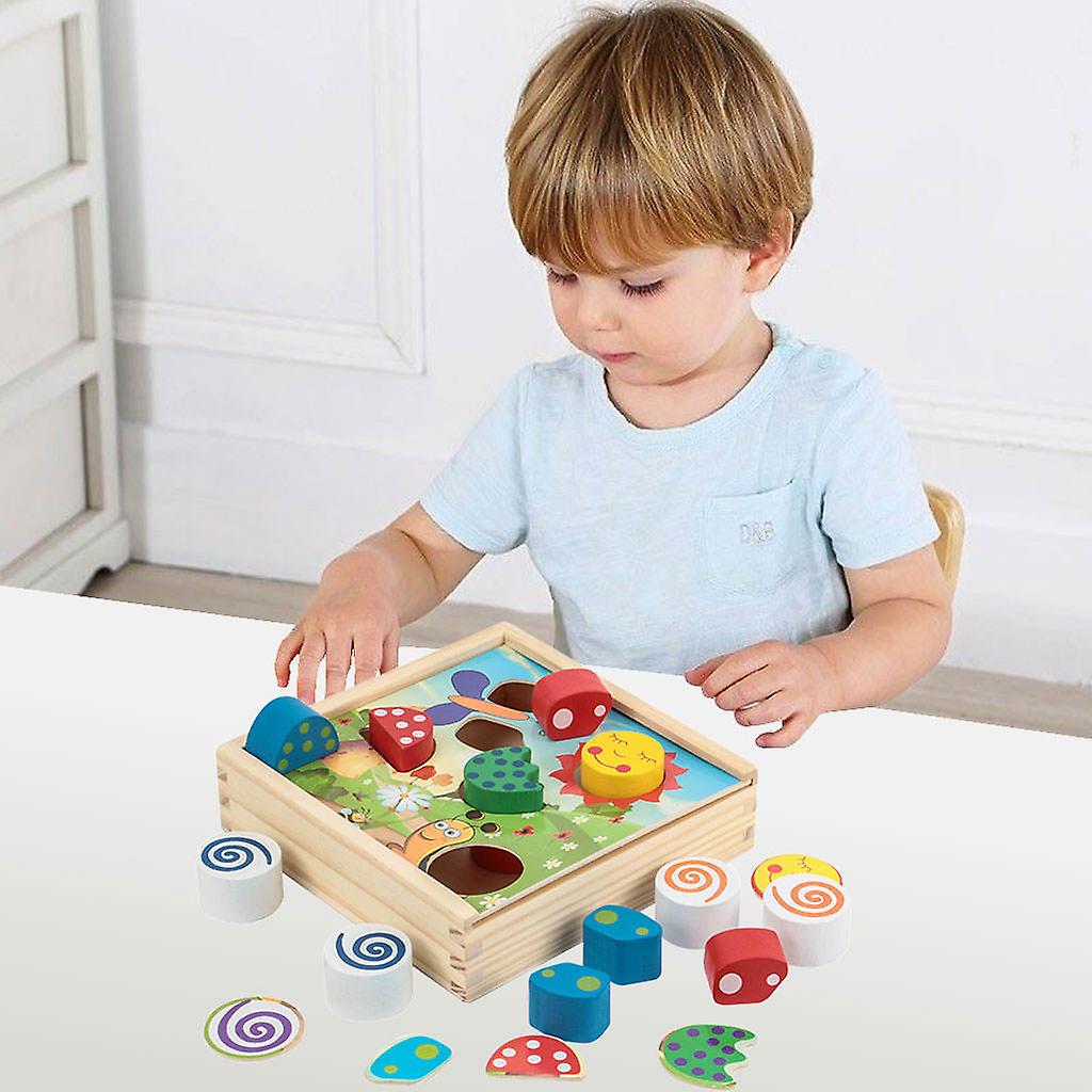 Wooden Board Sorting Toy Diy Colorful For The Form Sorting Suitable