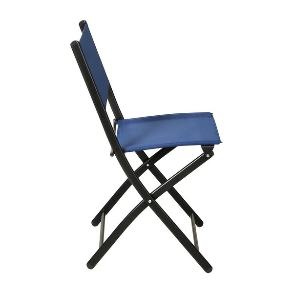 4 Pack Commercial Outdoor Flex Comfort Folding Chair with Metal Frame