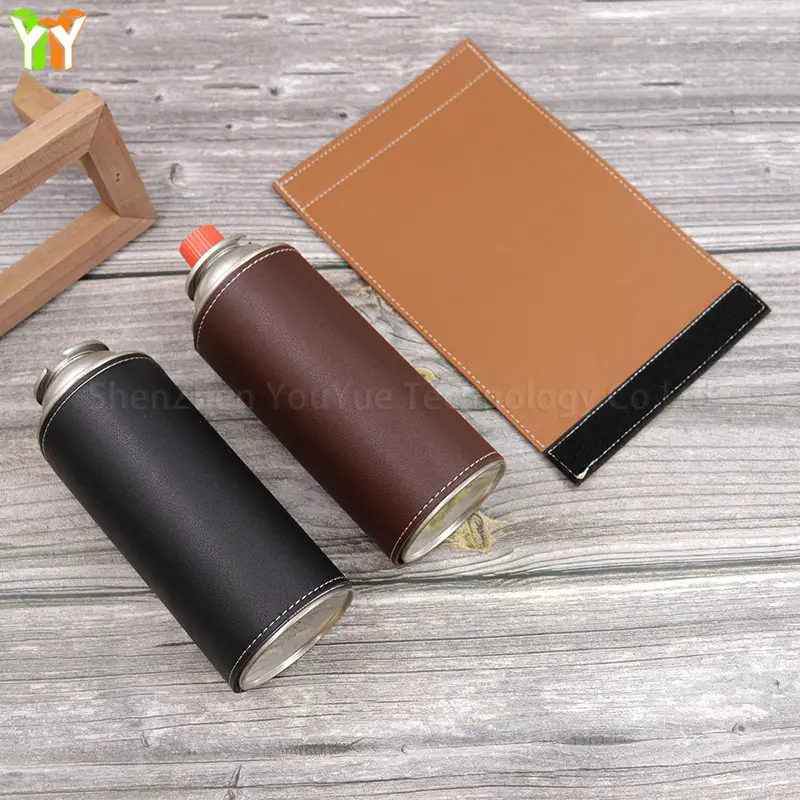 Factory Stock PU Leather Gas Tank Sleeve Fuel Tank Protector Sleeve for Outdoor Camping