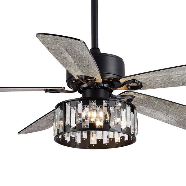 52-In Black Farmhouse Indoor Ceiling Fan with Light Remote Shopping - The Best Deals on Ceiling Fans | 40971725