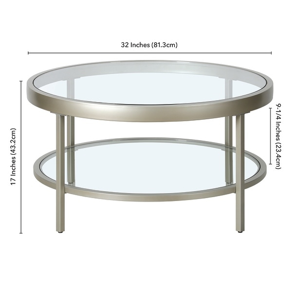 Alexis 32'' Wide Round Coffee Table